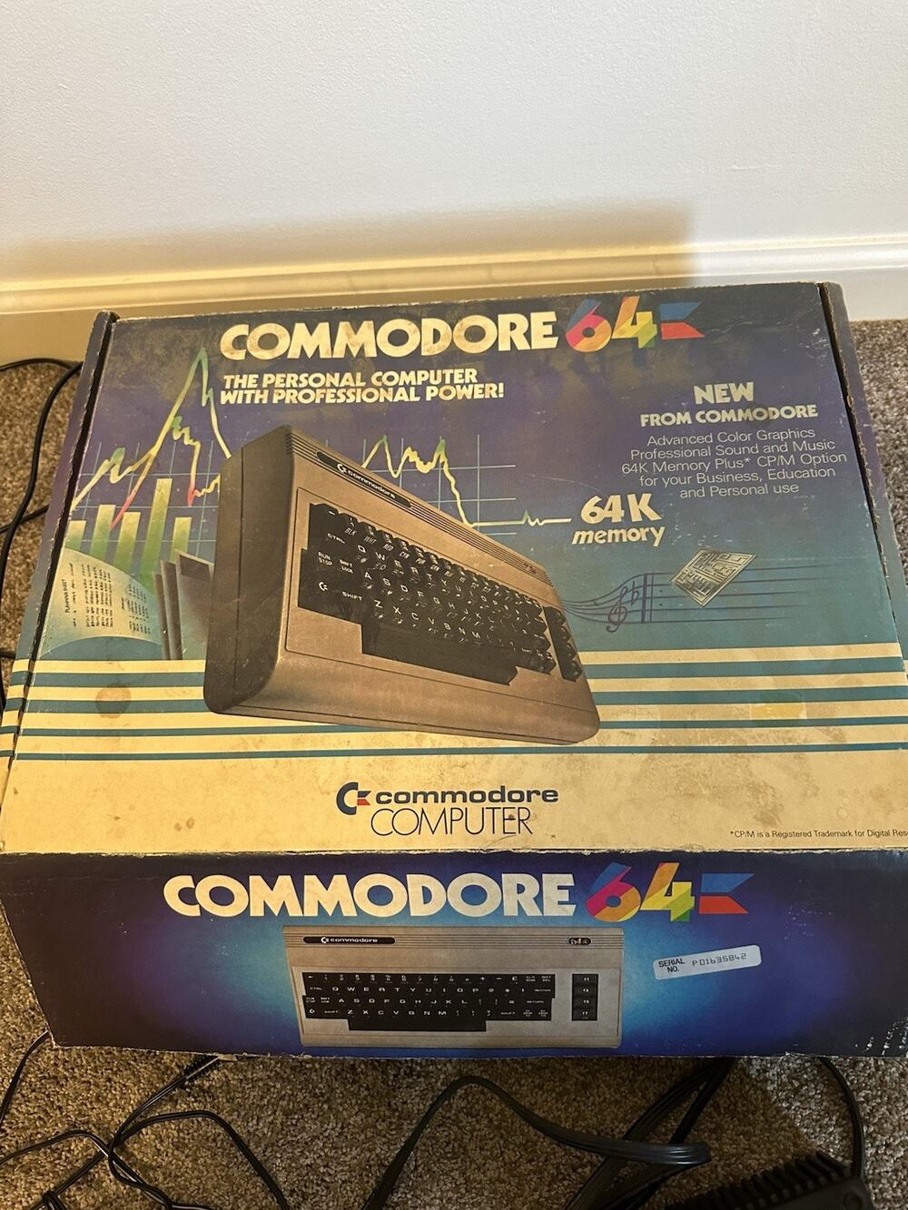 Vintage Commodore 64 Keyboard For Home Computer W/Box (Untested)